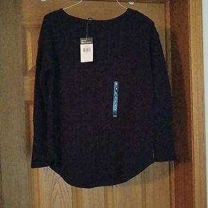 Chaps Size Small Purlple Sweater, new with tag